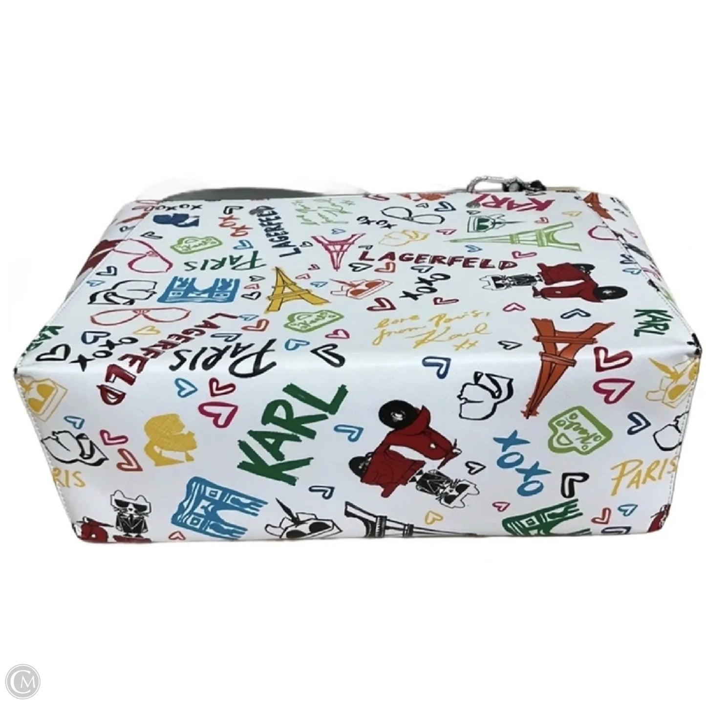 Tote Designer By Karl Lagerfeld, Size: Large