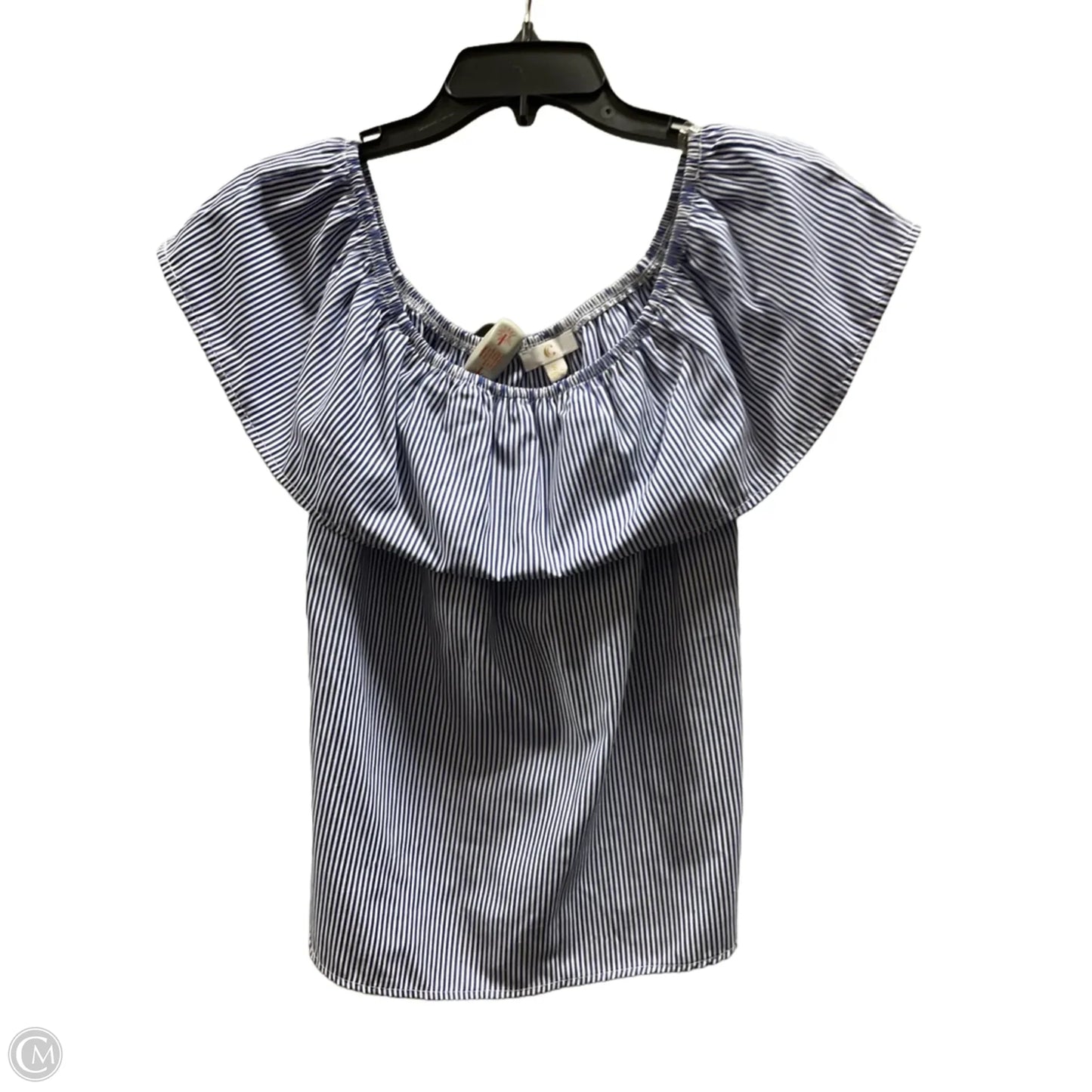 Top Sleeveless By C Wonder In Blue & White, Size: S