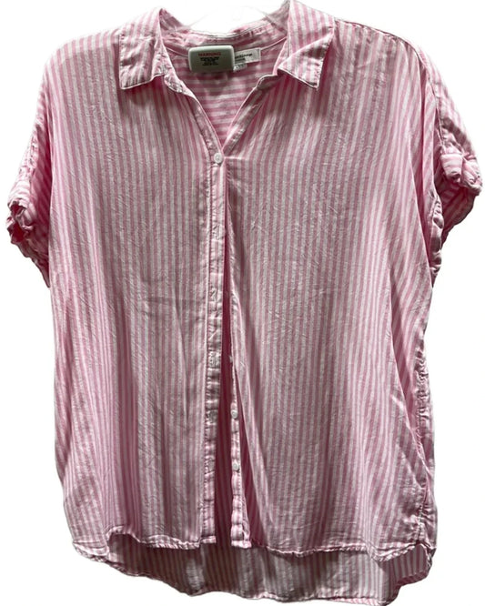 Top Short Sleeve By Beachlunchlounge In Pink, Size: L