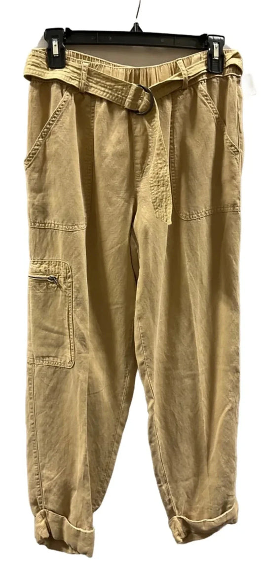 Pants Linen By Nicole By Nicole Miller In Tan, Size: S