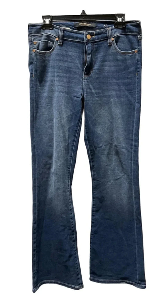 Jeans Boot Cut By Liverpool In Blue, Size: 8