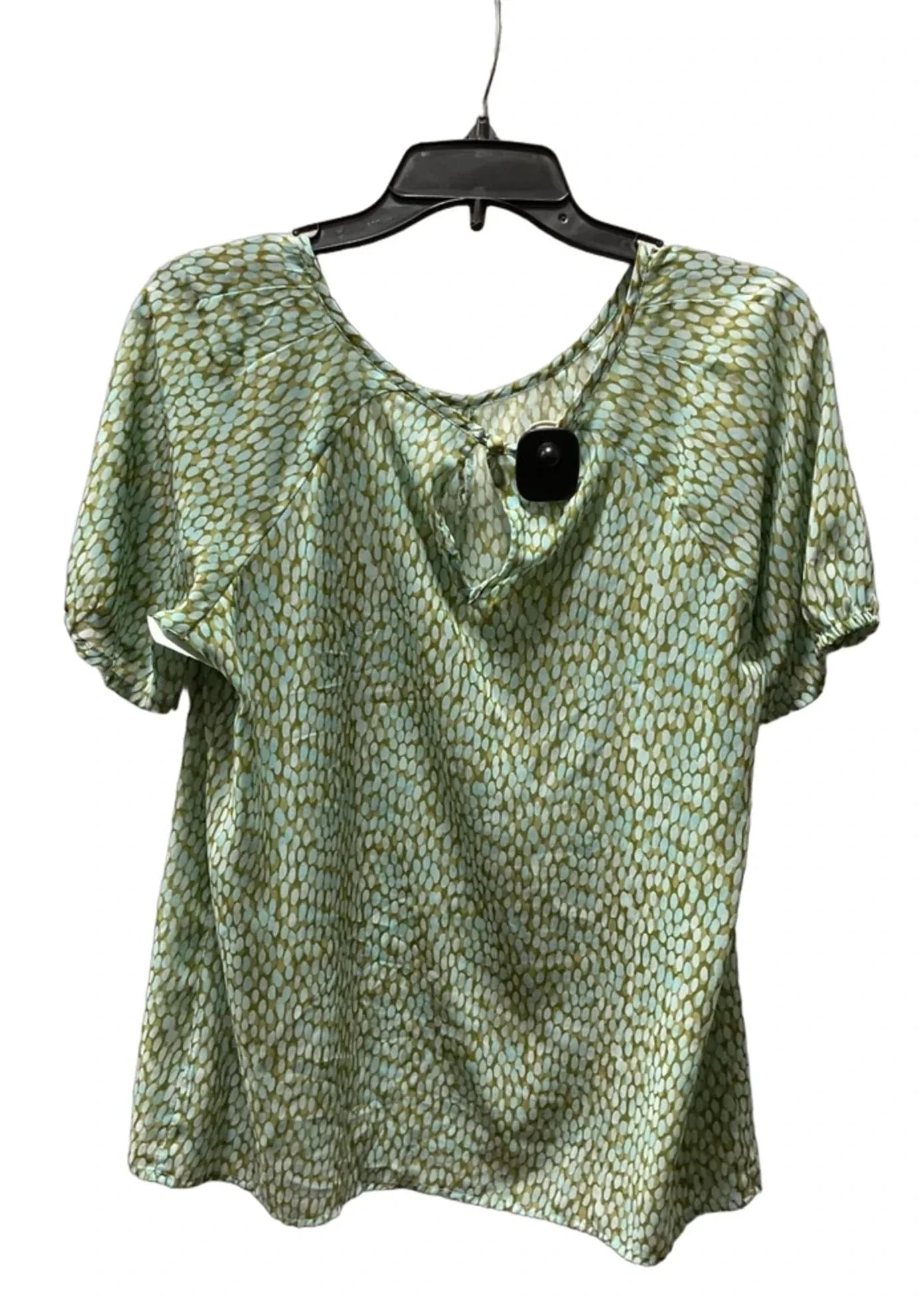 Top Short Sleeve By Cabi In Green, Size: M