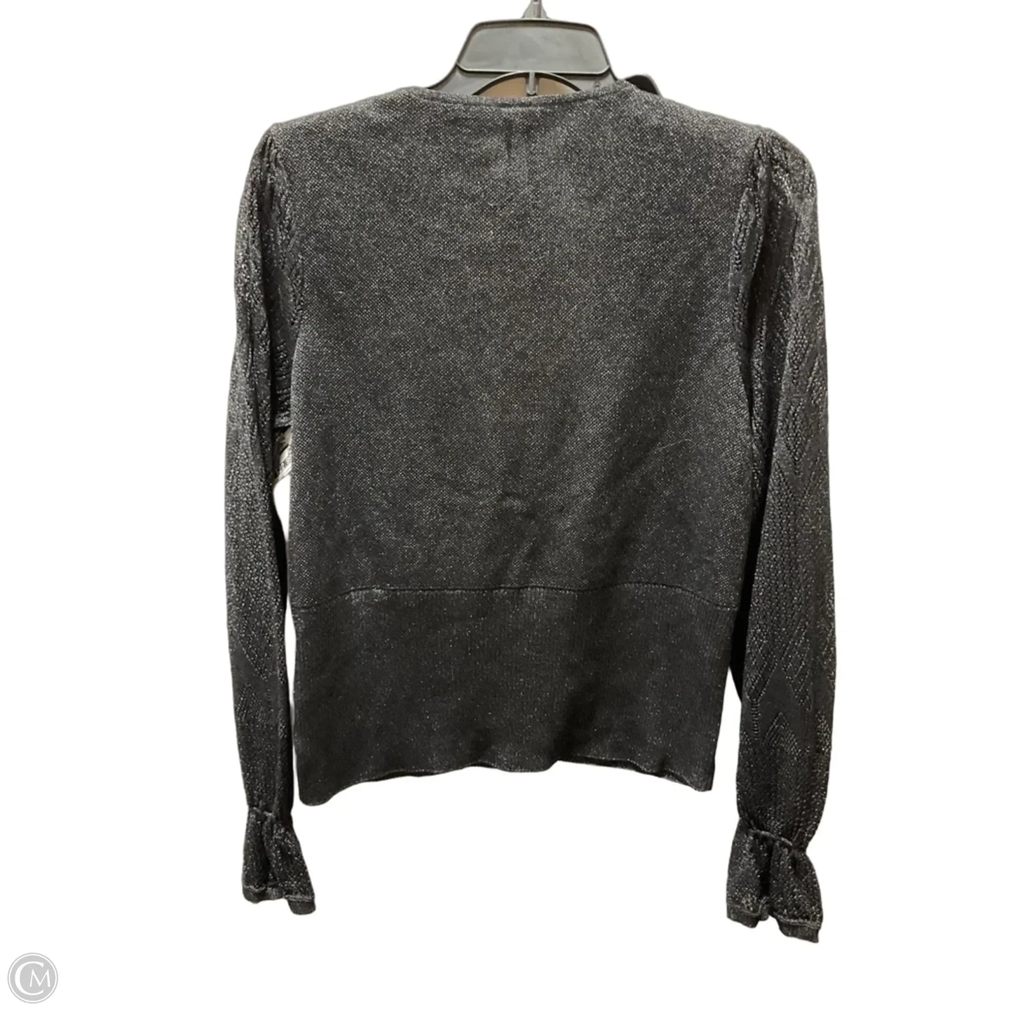 Top Long Sleeve By Anthropologie In Grey, Size: L