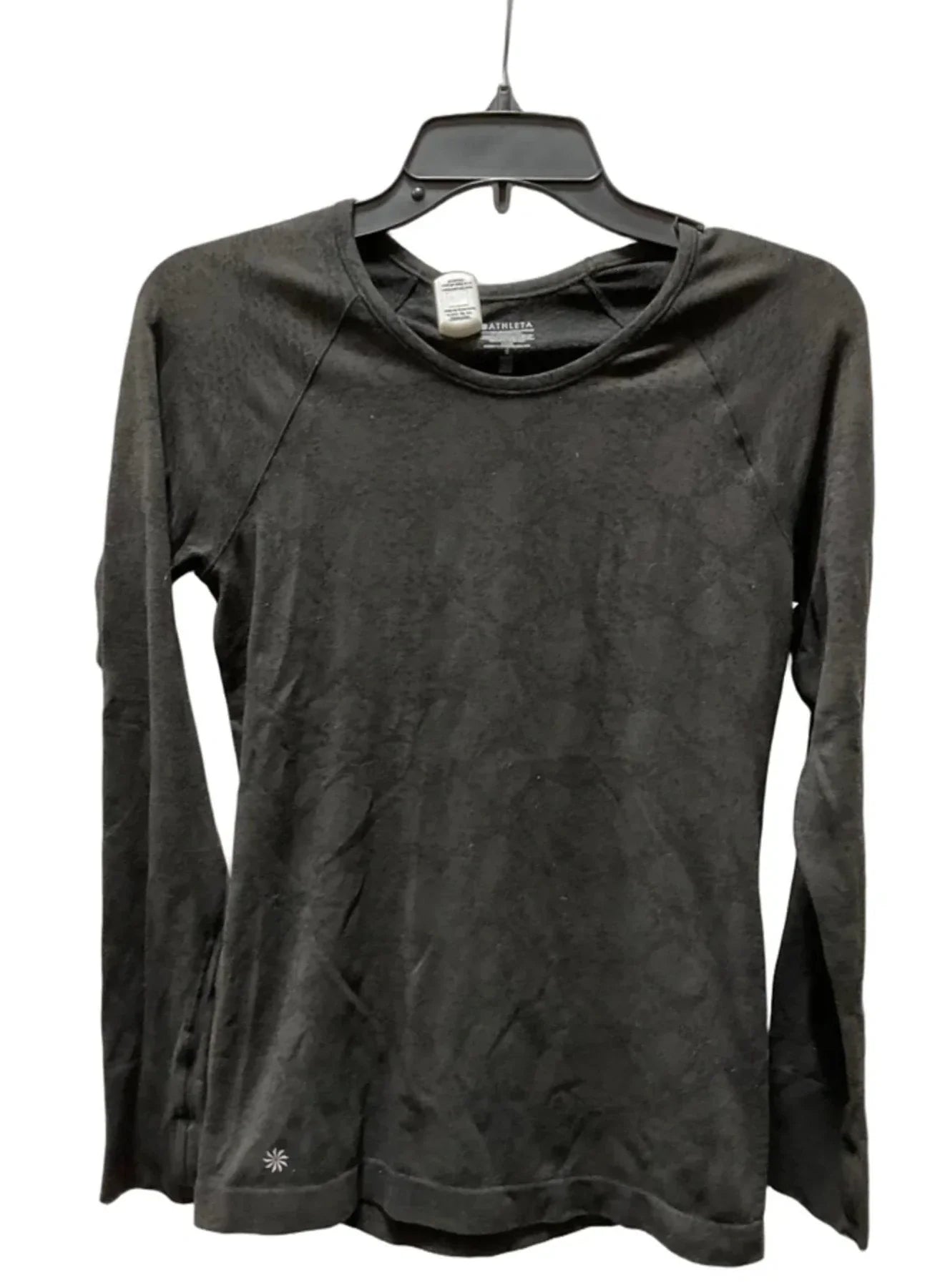 Athletic Top Long Sleeve Crewneck By Athleta In Grey, Size: S