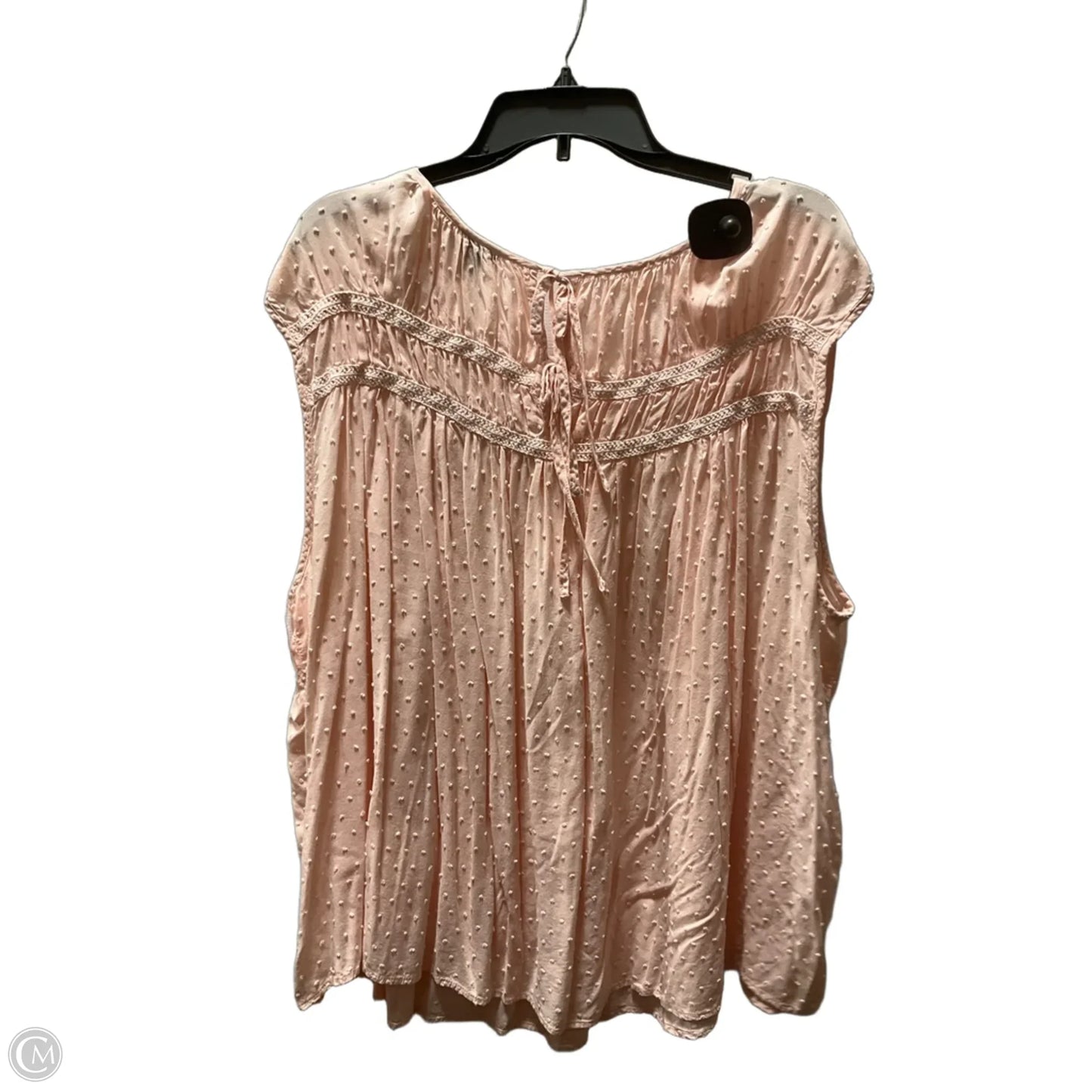 Top Sleeveless By Torrid In Pink, Size: 4x