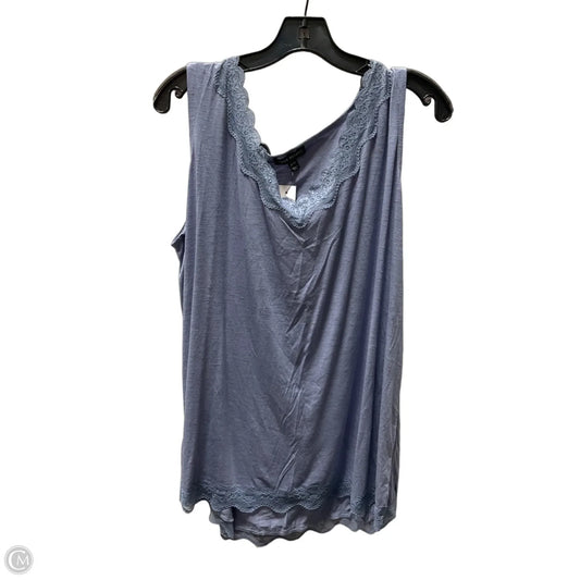 Top Sleeveless By Lane Bryant In Blue, Size: 2x
