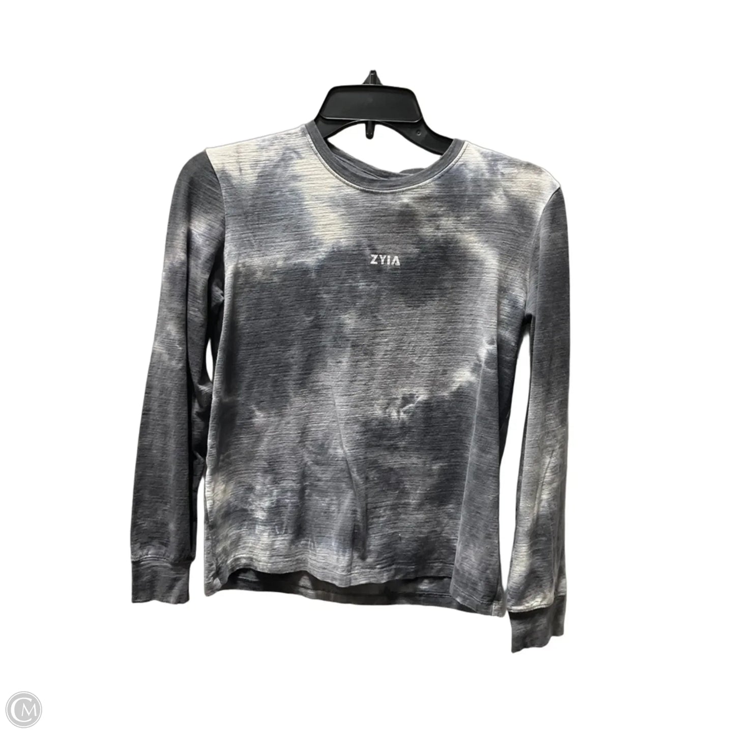 Athletic Top Long Sleeve Crewneck By Zyia In Grey, Size: S