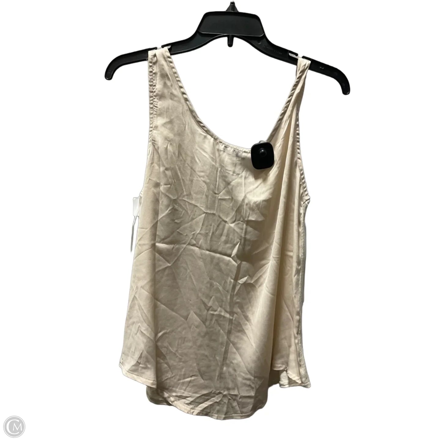 Tank Top By H For Halston In Tan & White, Size: M