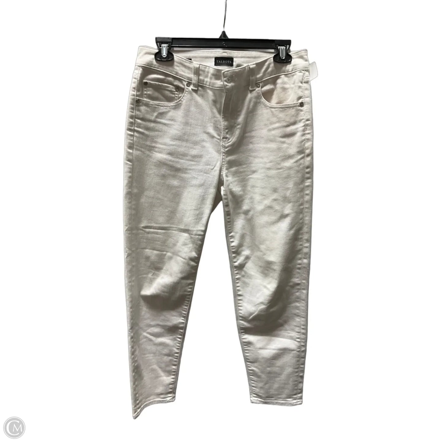 Jeans Straight By Talbots In White, Size: 4