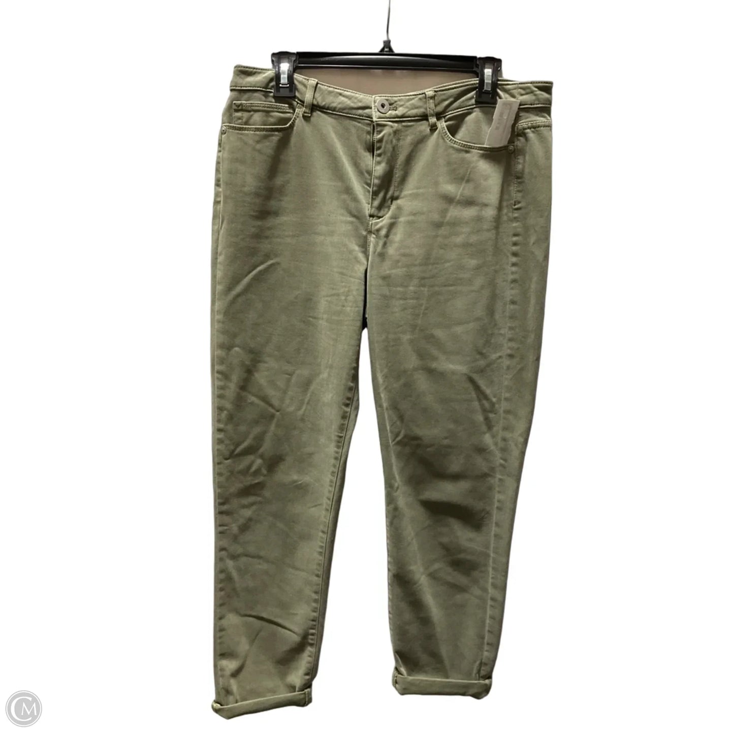 Jeans Boyfriend By J. Jill In Green, Size: 12