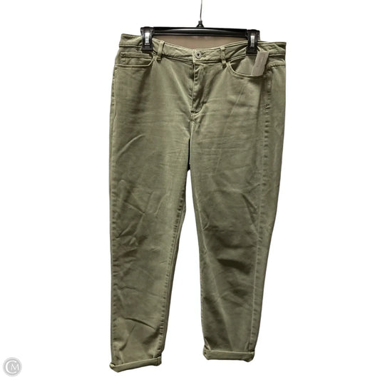 Jeans Boyfriend By J. Jill In Green, Size: 12