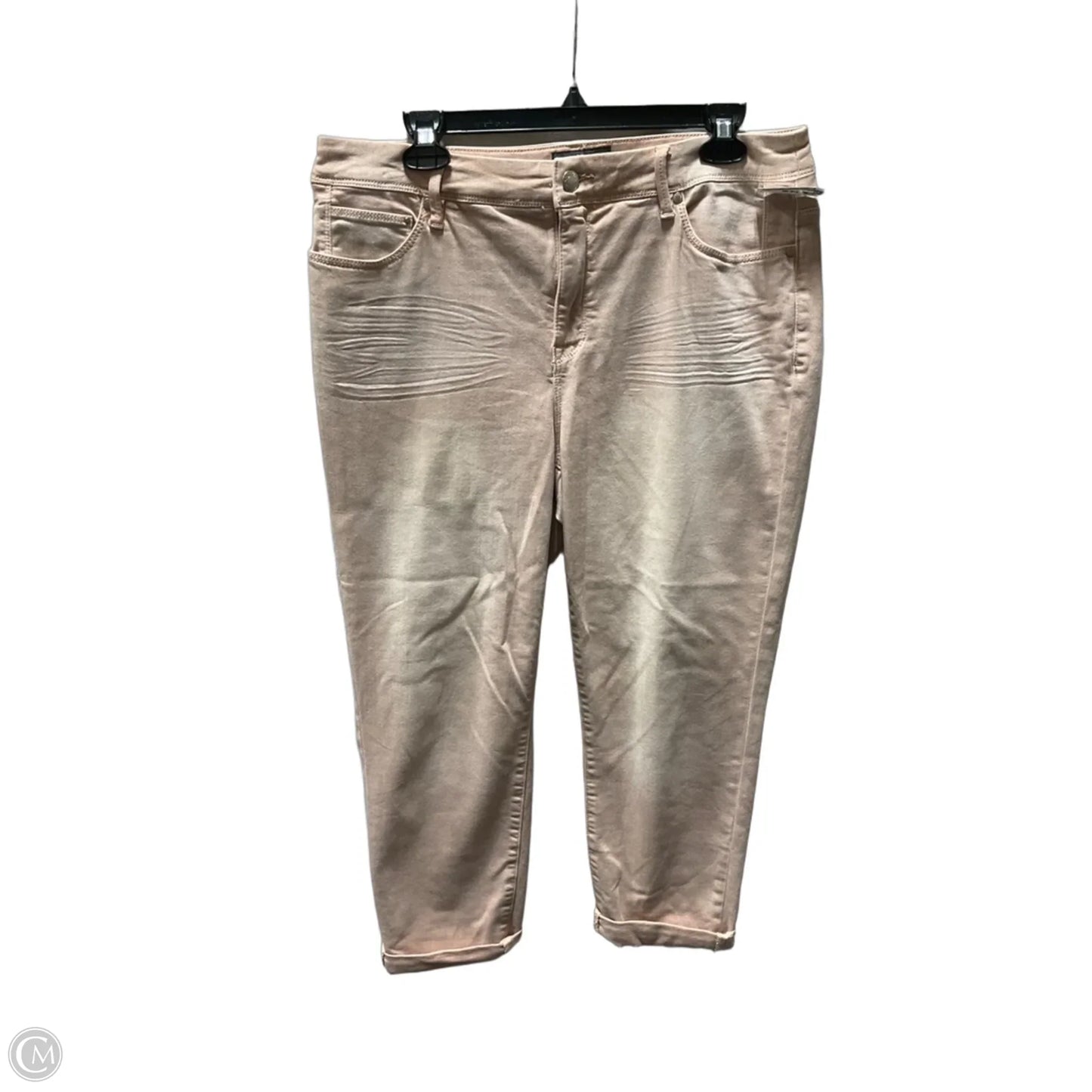 Jeans Cropped By Chicos In Pink, Size: 10