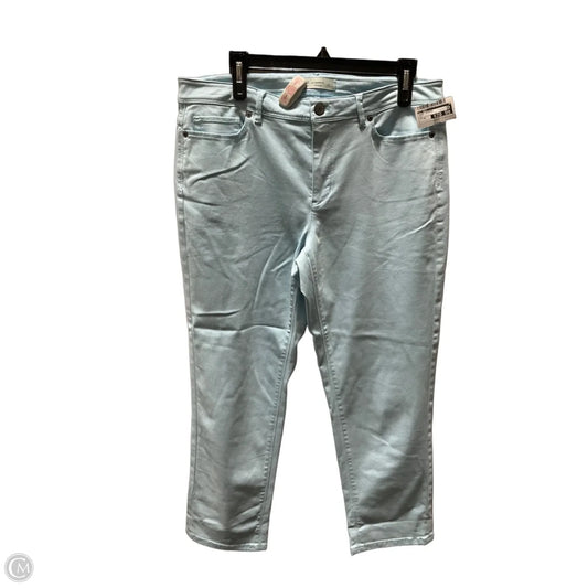 Jeans Cropped By J. Jill In Aqua, Size: 12