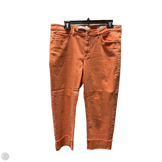 Jeans Cropped By J. Jill In Orange, Size: 12