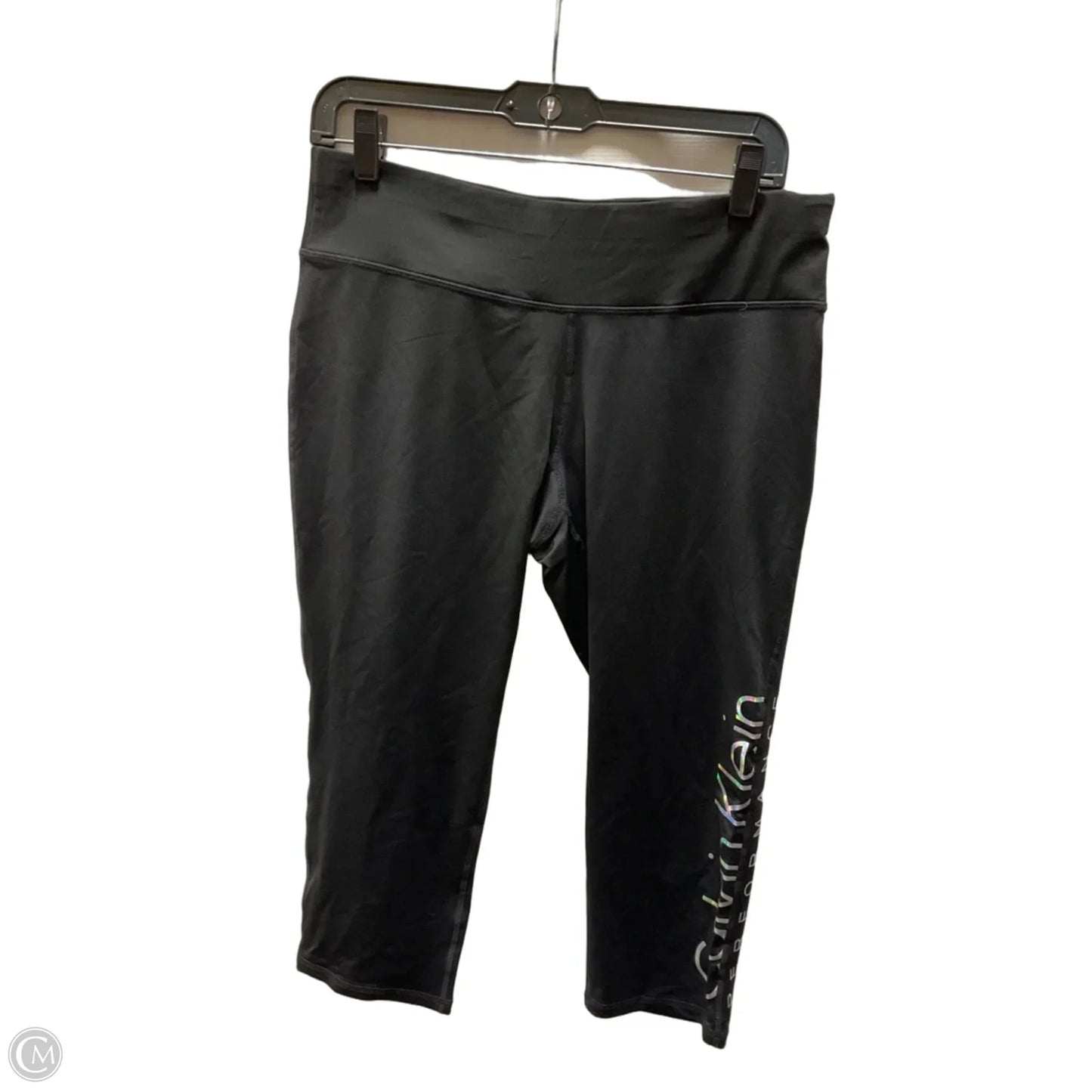 Athletic Leggings By Calvin Klein In Black, Size: Xl