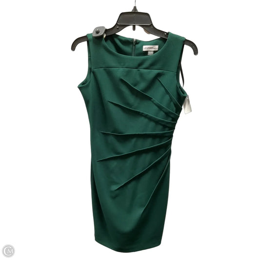 Dress Casual Midi By Calvin Klein In Green, Size: 4