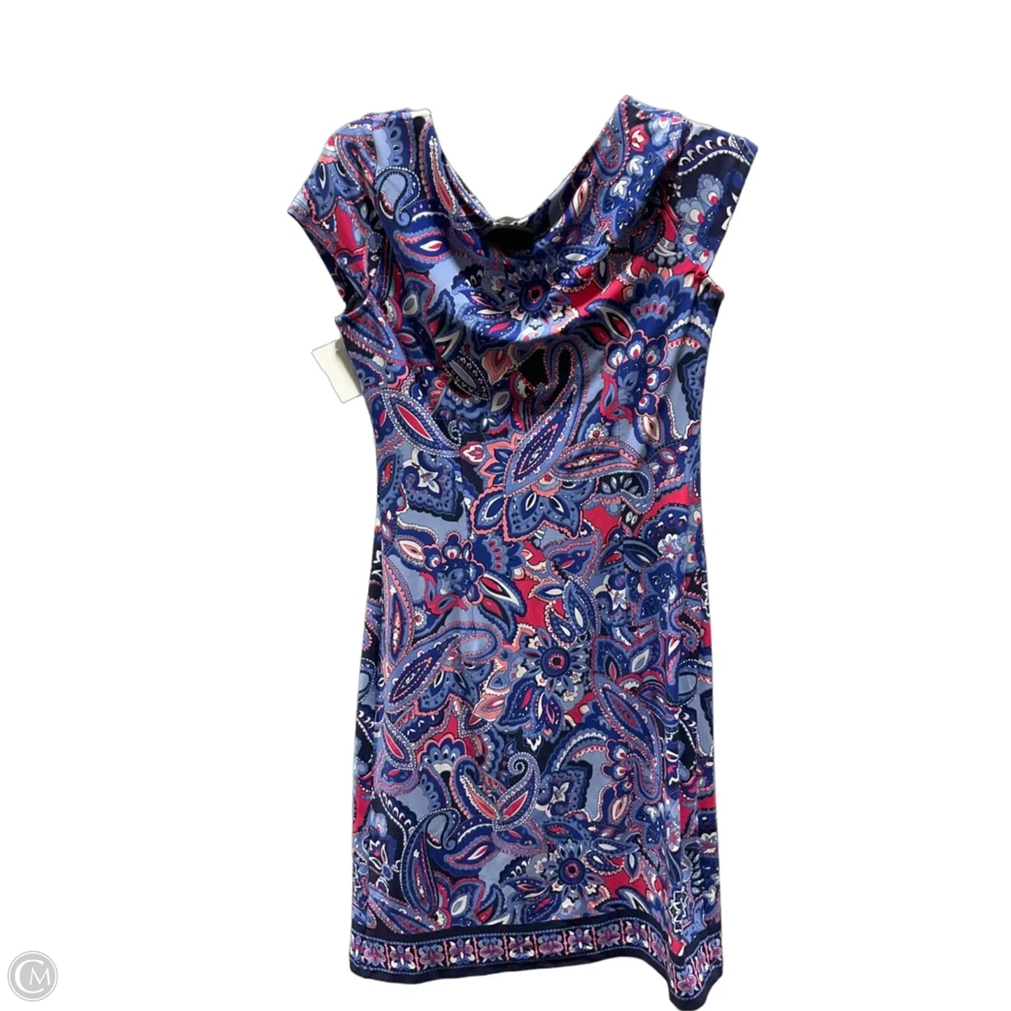 Dress Casual Midi By Talbots In Blue & Pink, Size: S