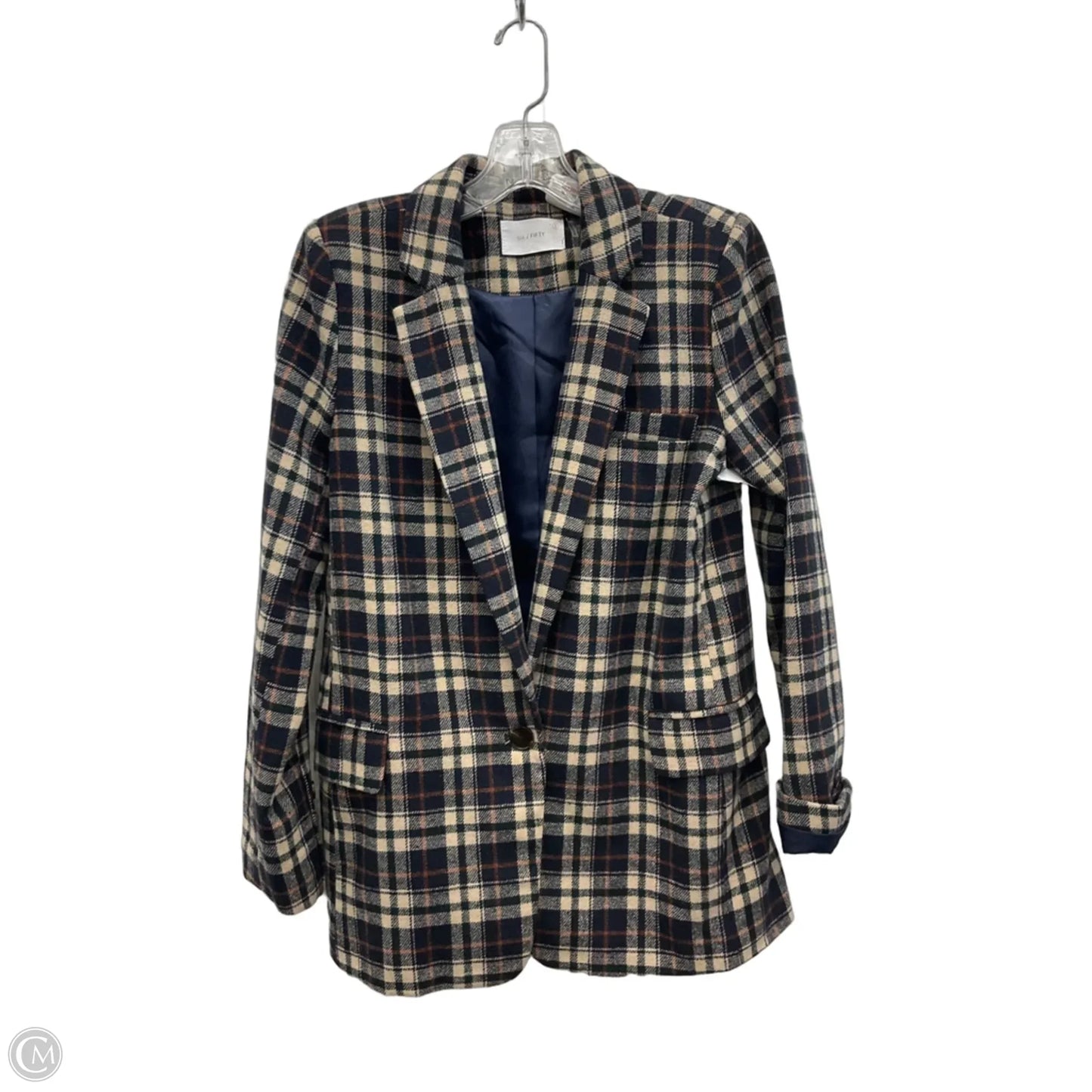 Blazer By Cmf In Blue & Orange, Size: S