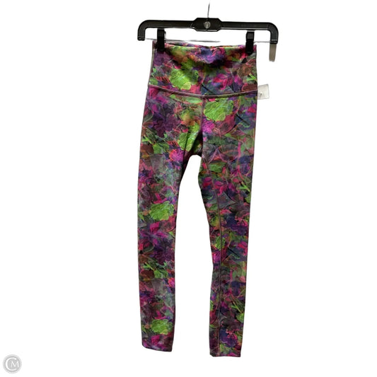 Athletic Leggings By Lululemon In Multi-colored, Size: 4