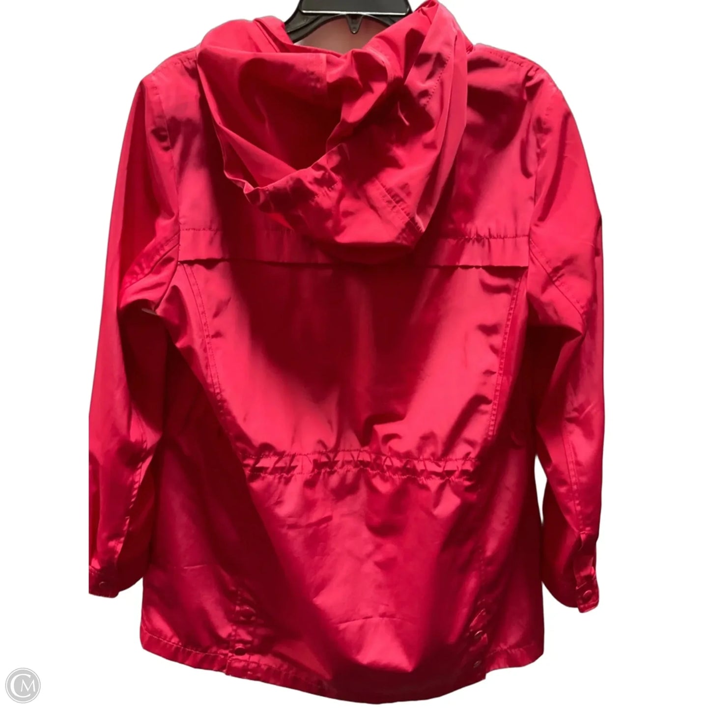 Coat Raincoat By Talbots In Pink, Size: L