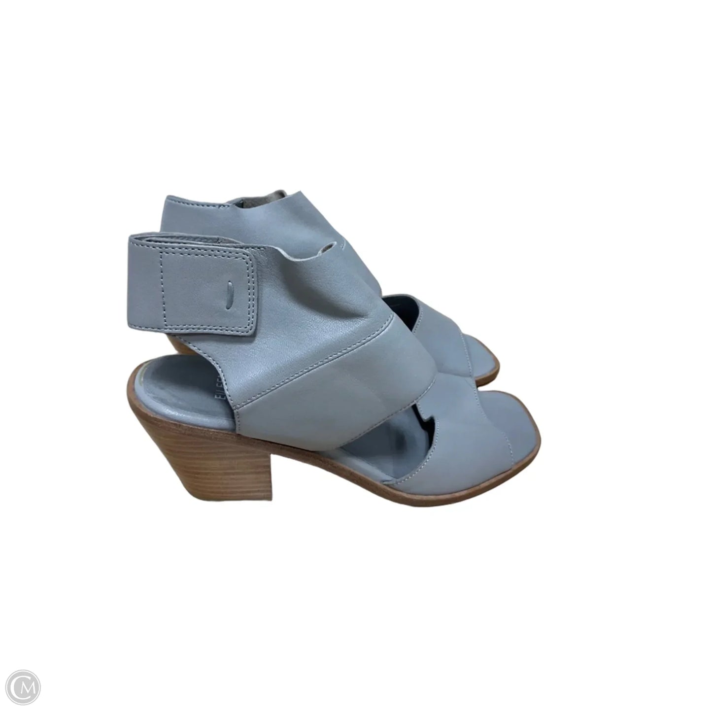 Sandals Heels Block By Eileen Fisher In Grey, Size: 8