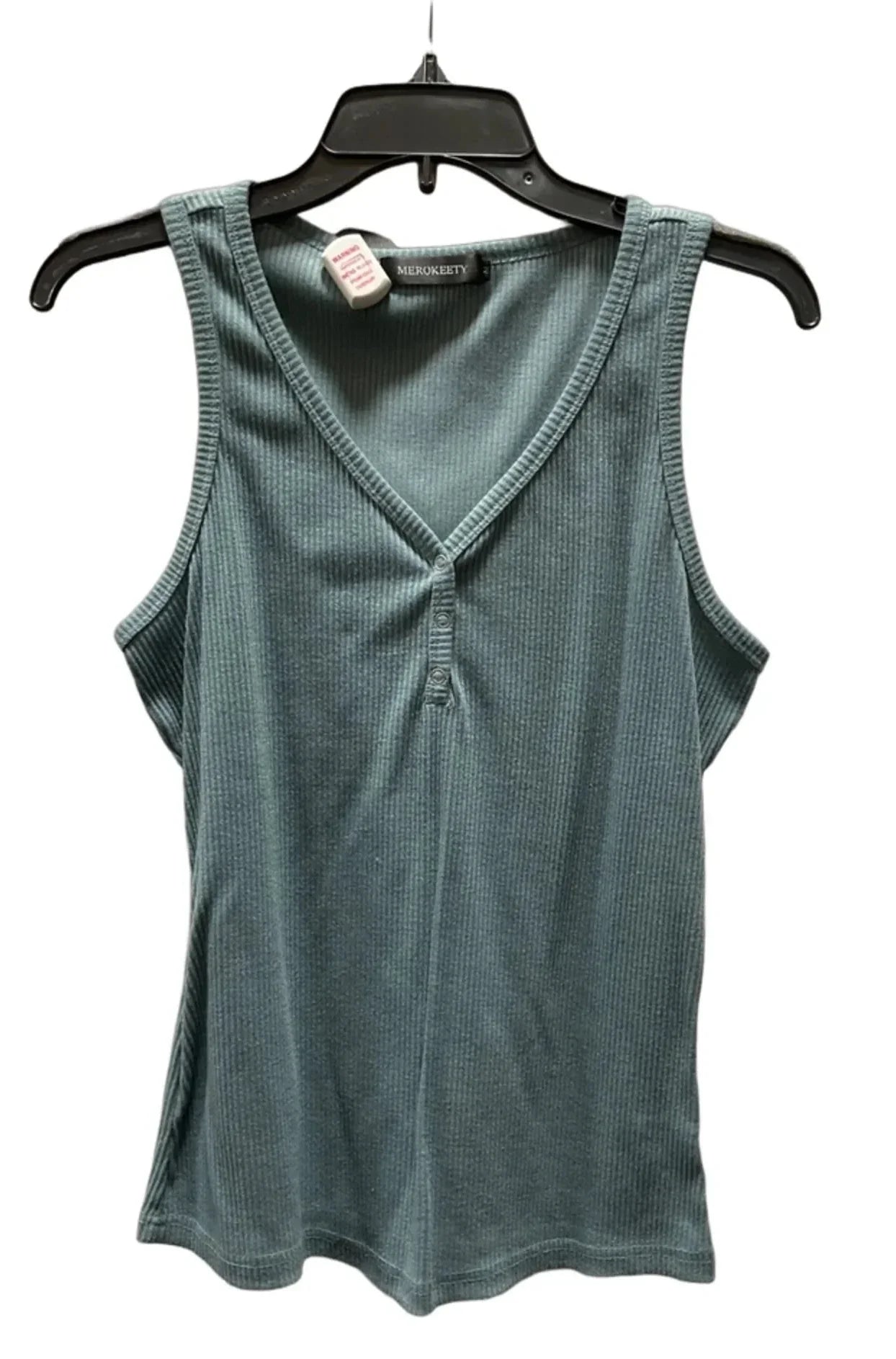 Tank Top By Merokeety In Aqua, Size: M