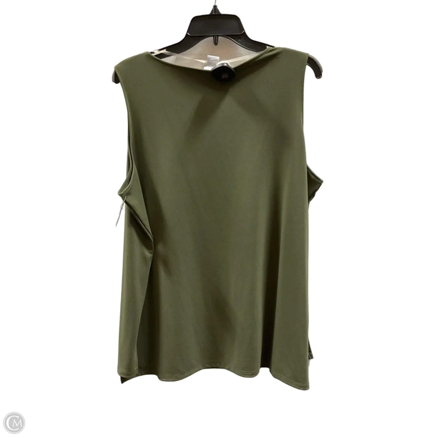 Top Sleeveless By Chicos In Green, Size: Xl