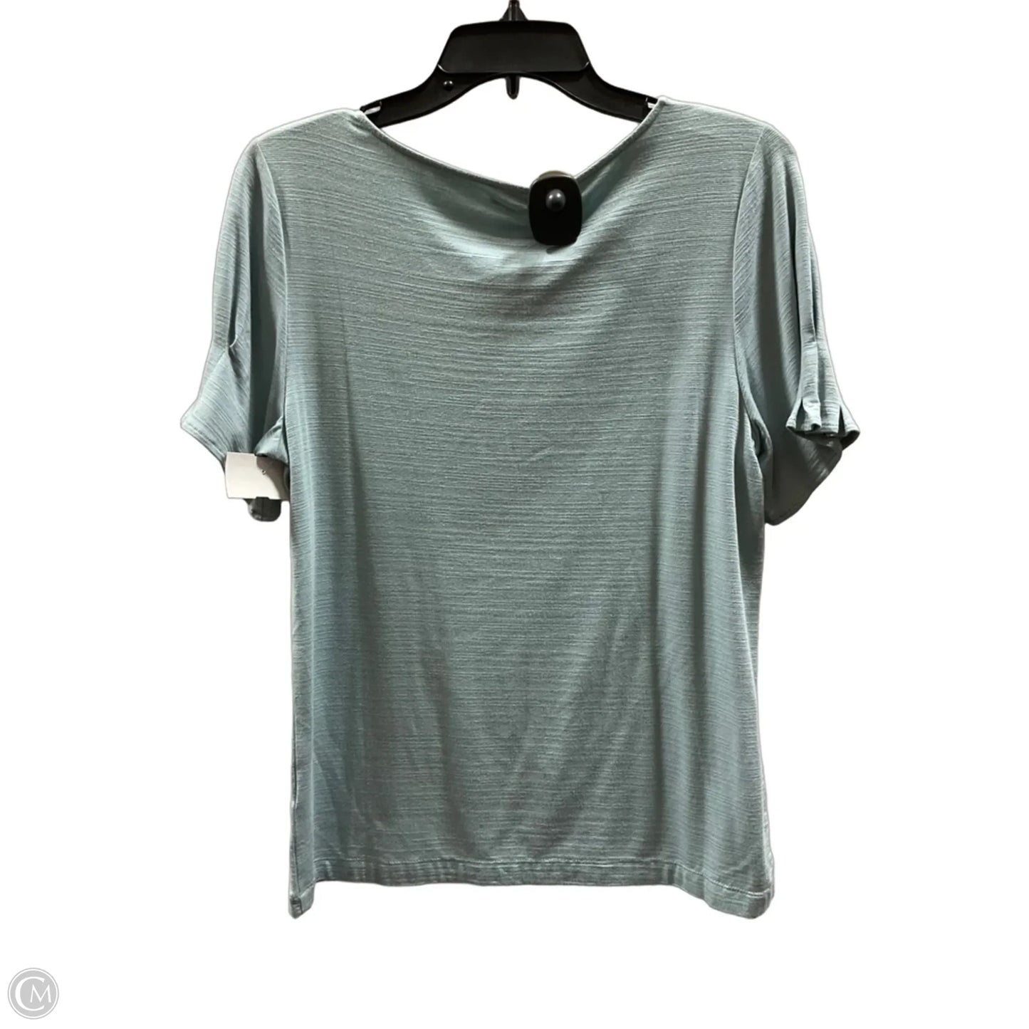 Top Short Sleeve By Cremieux In Blue, Size: M