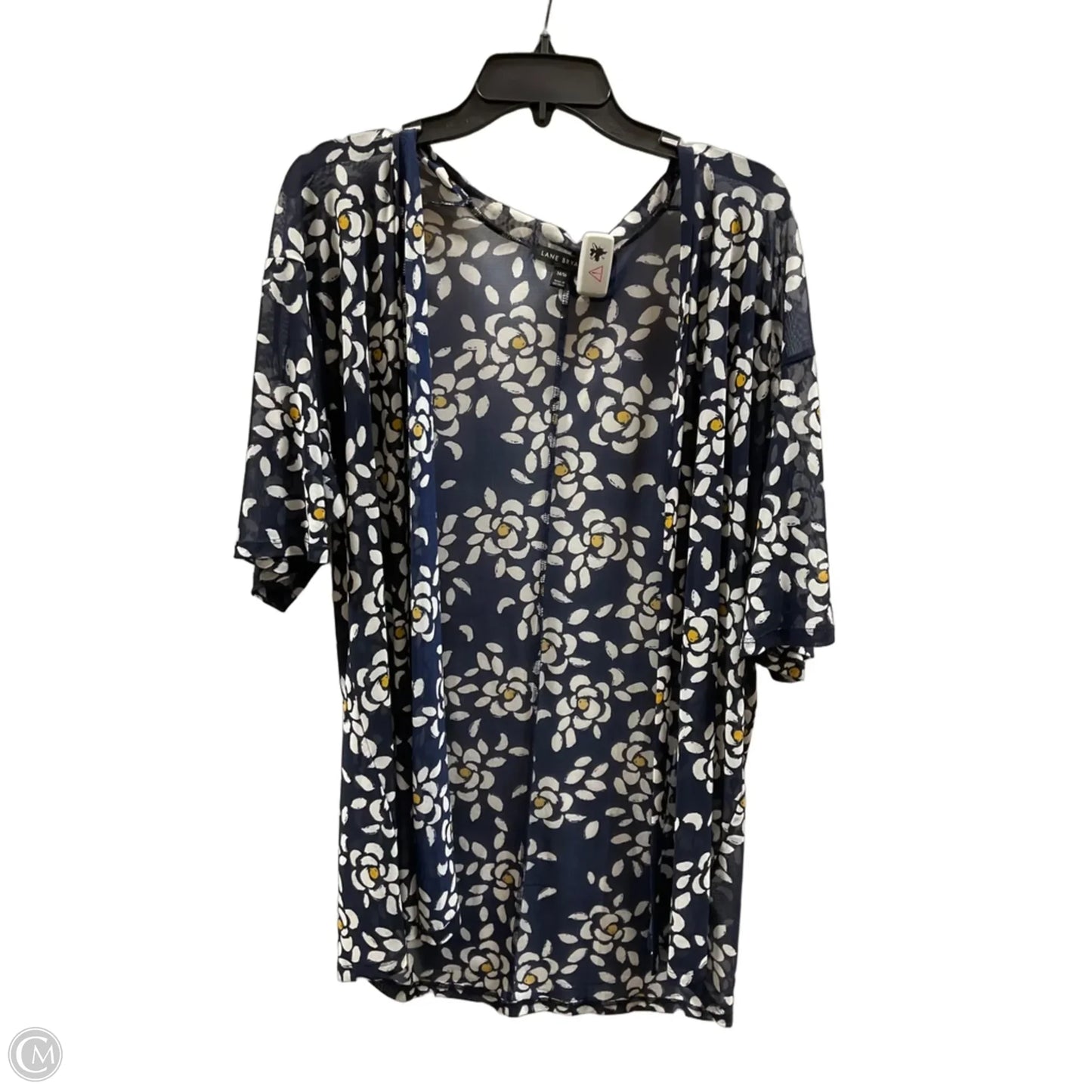 Shawl By Lane Bryant In Blue & Yellow, Size: 1x