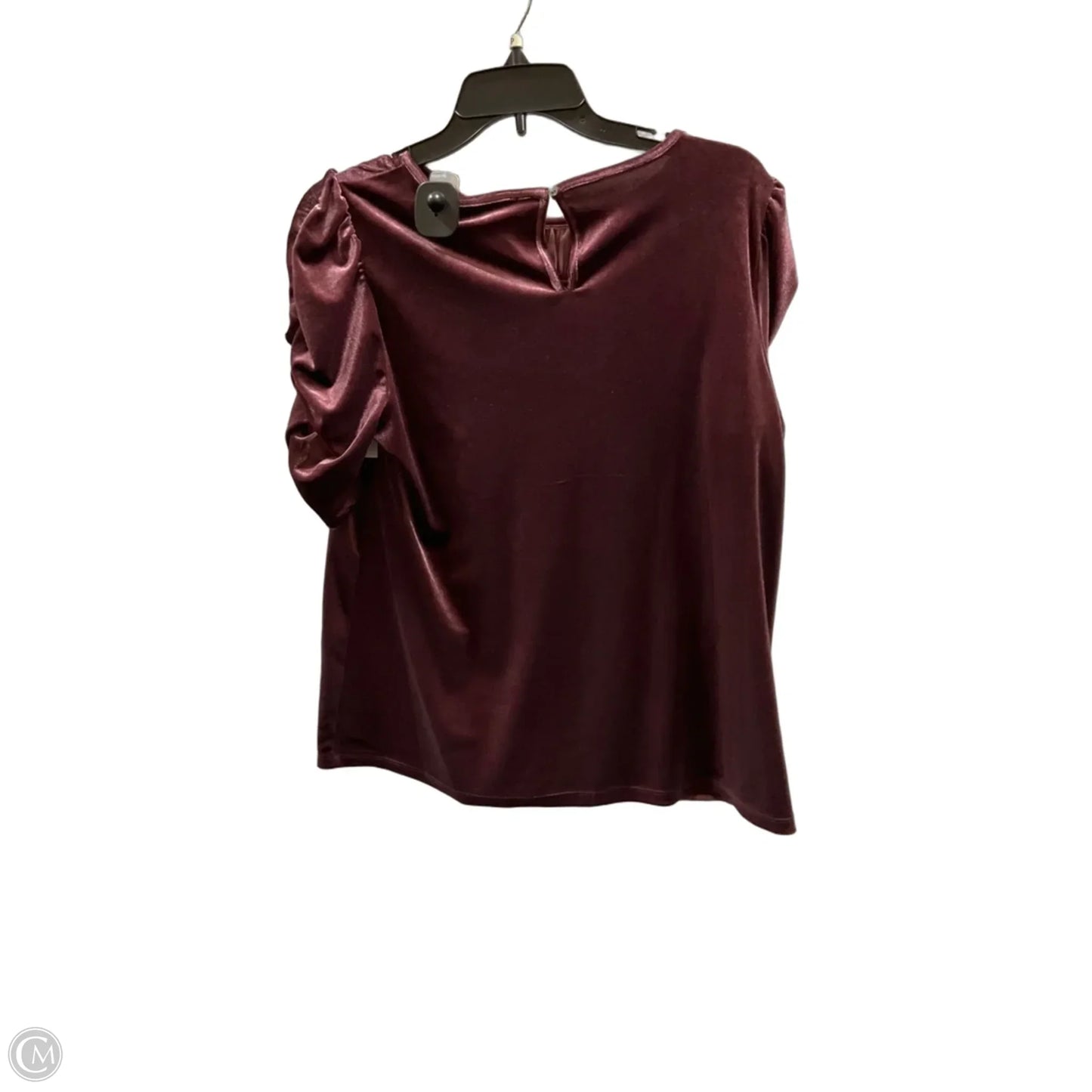 Top Short Sleeve By Loft In Purple, Size: M