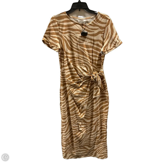Dress Casual Midi By Maurices In Zebra Print, Size: M