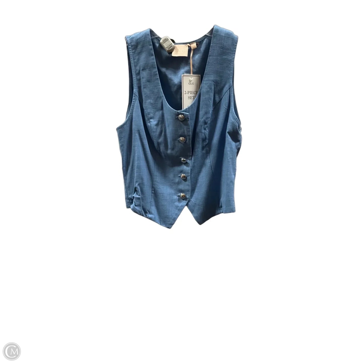 Pants Set 2pc By Good Luck Gem In Blue, Size: M