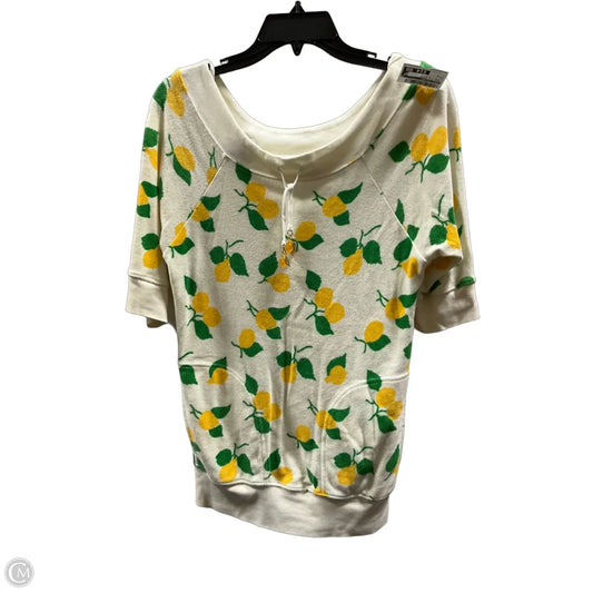 Tunic 3/4 Sleeve By Juicy Couture In Cream & Yellow, Size: S