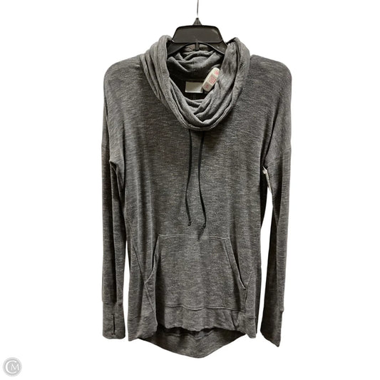 Athletic Top Long Sleeve Collar By Athleta In Grey, Size: S