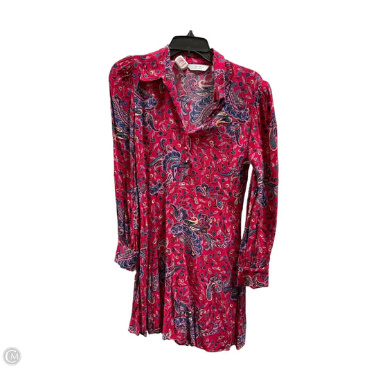 Dress Casual Midi By Cma In Blue & Pink, Size: 6