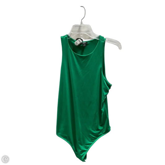 Top Sleeveless By Express In Green, Size: M