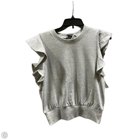 Top Short Sleeve By Express In Grey, Size: S