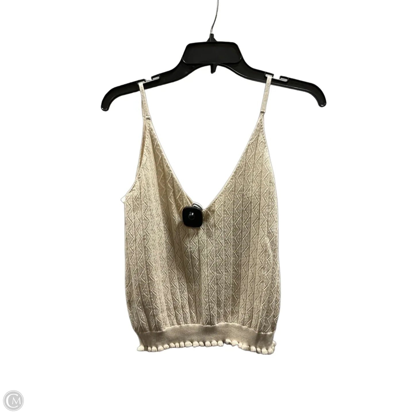 Top Sleeveless By Bluivy In Beige, Size: M
