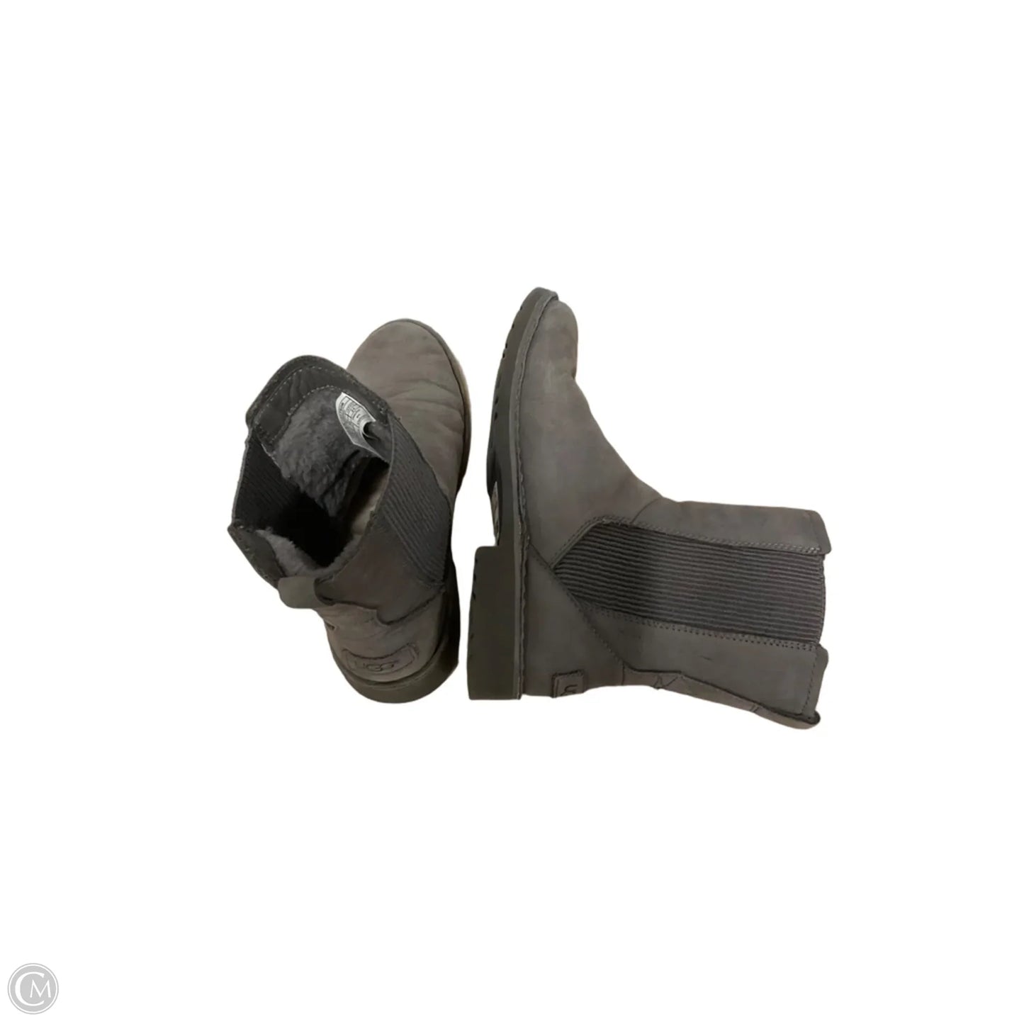 Boots Ankle Heels By Ugg In Grey, Size: 7