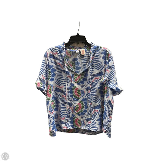 Top Short Sleeve By Counterparts In Blue, Size: Xl