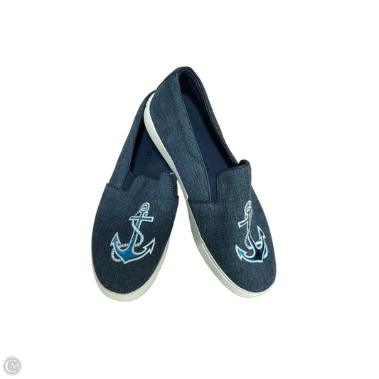 Shoes Flats By Katy Perry In Nautical Print, Size: 9.5