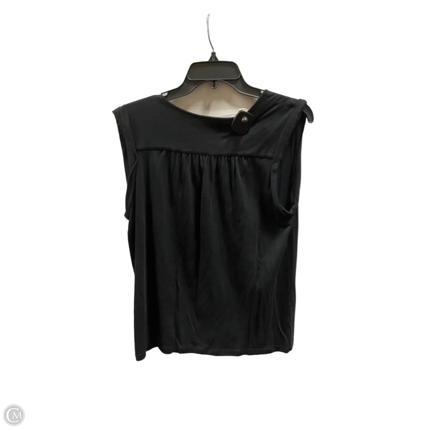 Top Sleeveless By Loft In Black, Size: M