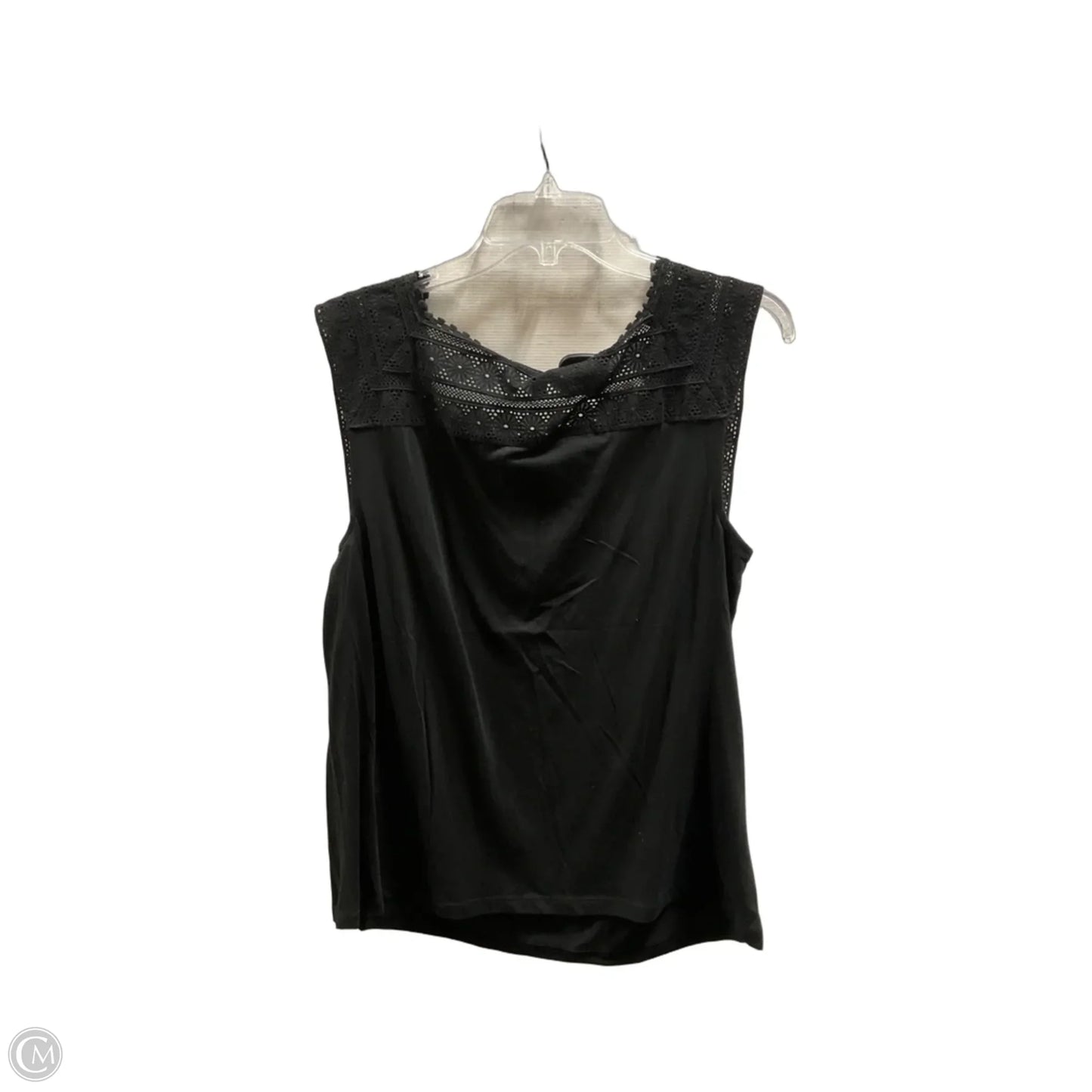 Top Sleeveless By Banana Republic In Black, Size: M