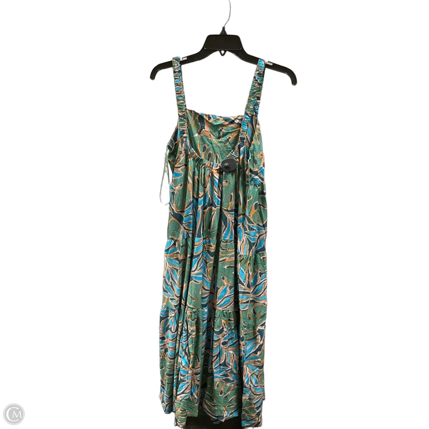 Dress Casual Maxi By Dress Forum In Green & Orange, Size: M