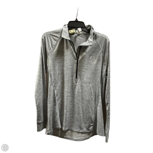 Athletic Jacket By Under Armour In Grey, Size: L