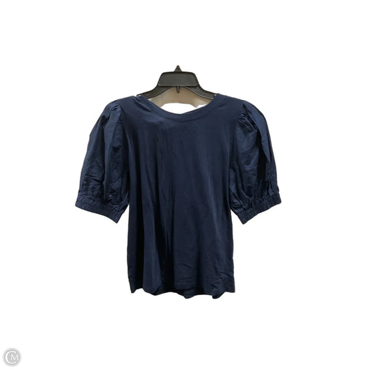Top Short Sleeve By Loft In Blue, Size: M