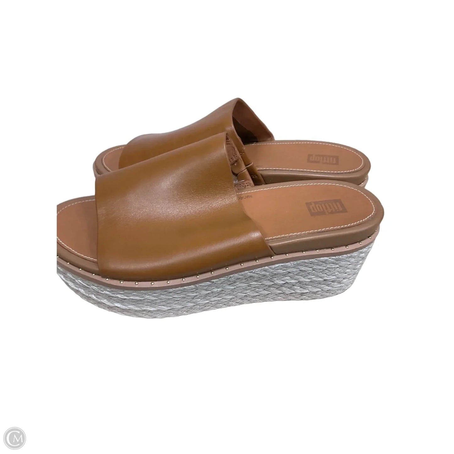 Sandals Heels Block By Fitflop In Tan, Size: 6