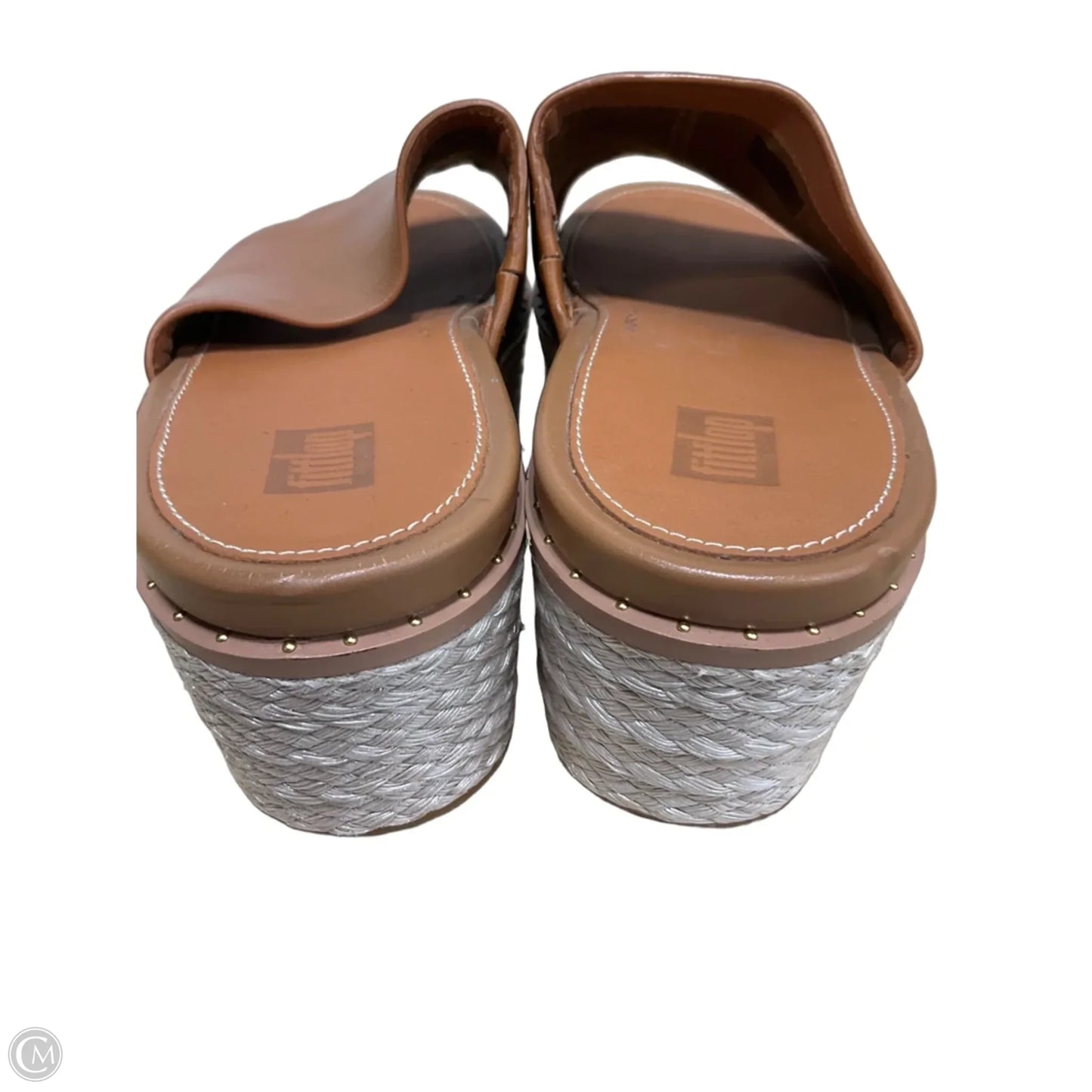 Sandals Heels Block By Fitflop In Tan, Size: 6