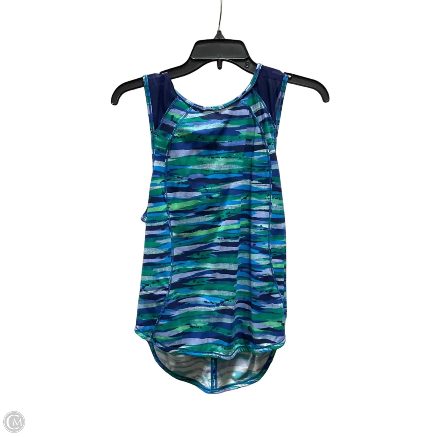 Athletic Tank Top By Lululemon In Blue & Green, Size: 4