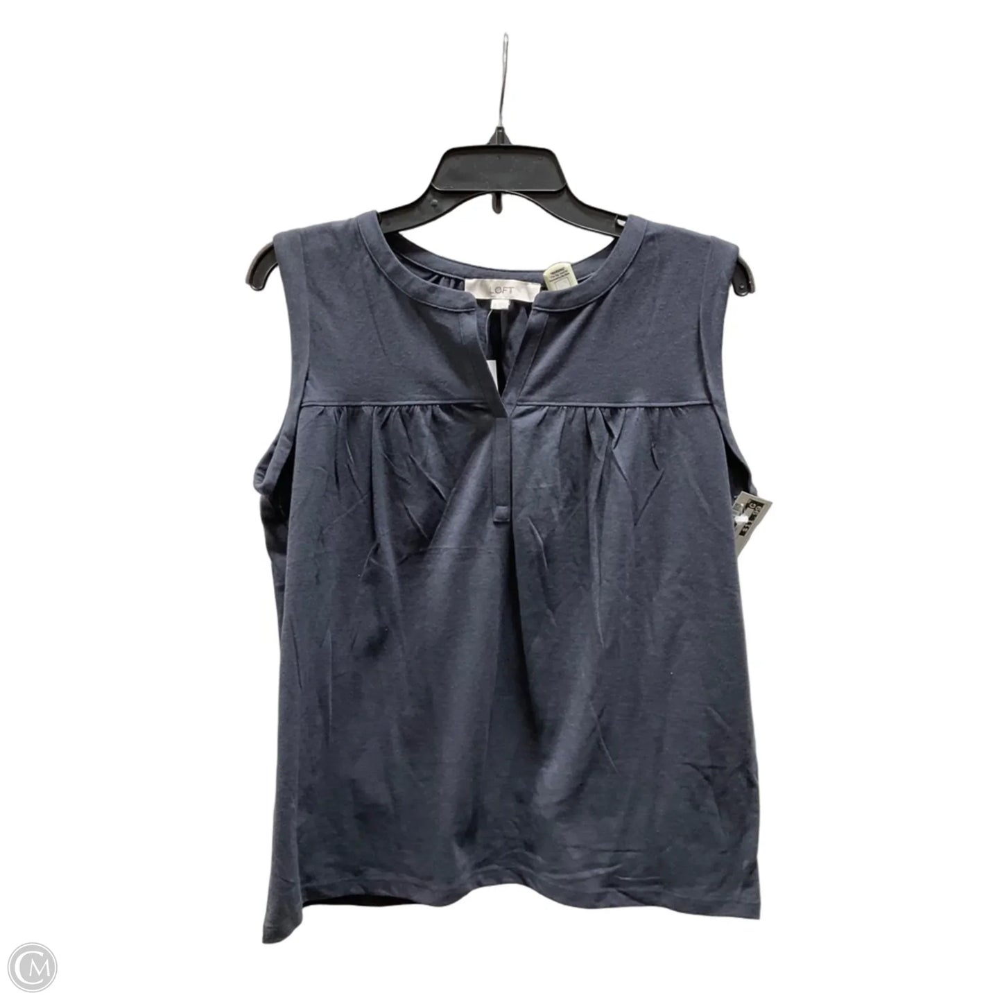 Top Sleeveless By Loft In Grey, Size: M